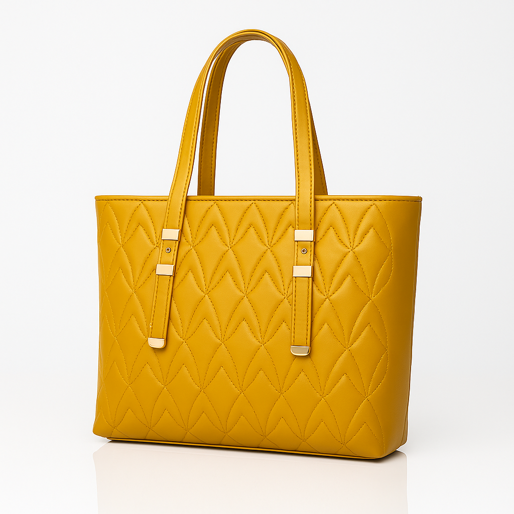 Mustard Formal Tote Bag