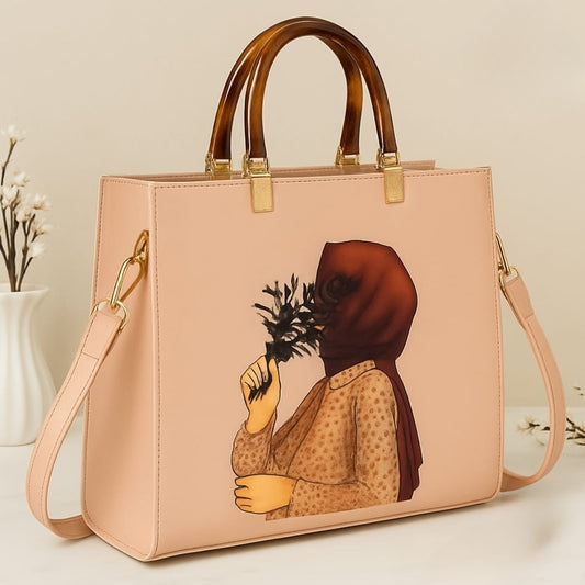 Black Trendy Hijab Shoulder Handbag