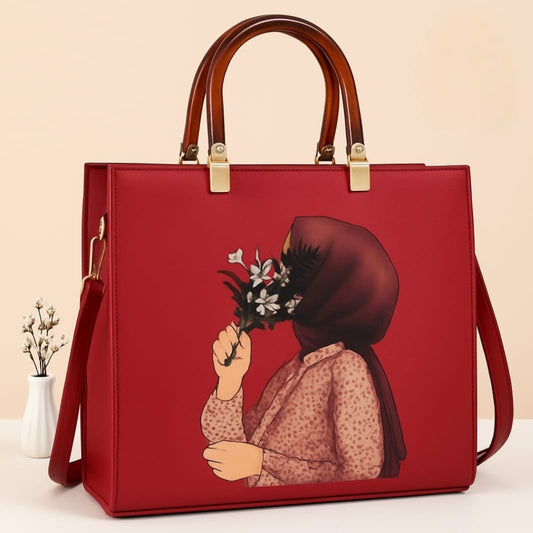 Brown Trendy Hijab Shoulder Handbag