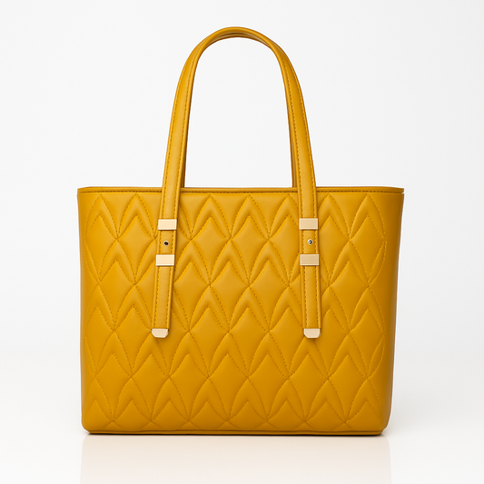 Mustard Formal Tote Bag