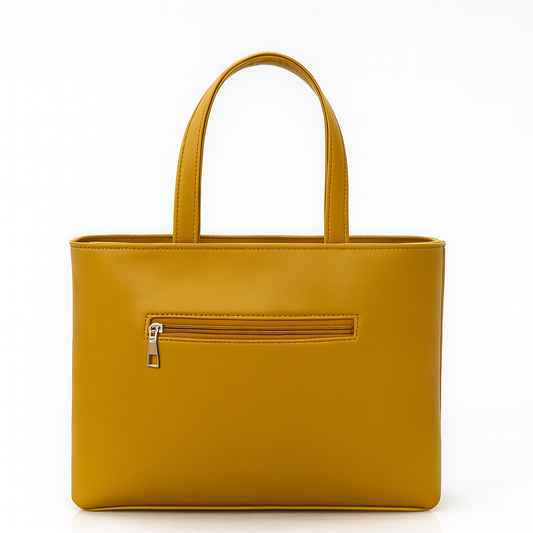 Mustard Formal Tote Bag